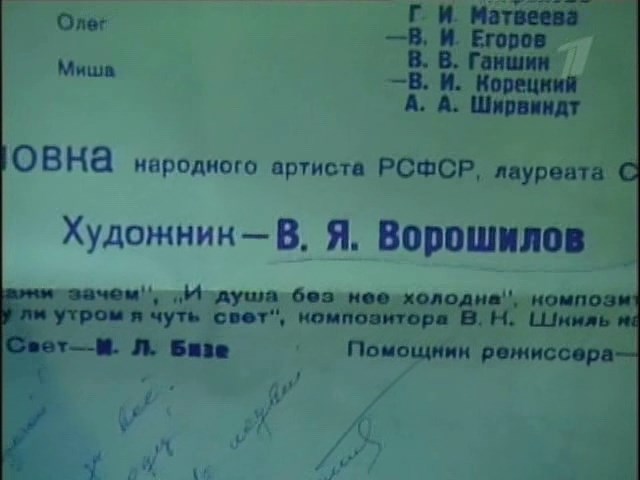 Александр Ширвиндт о художнике Ворошилове